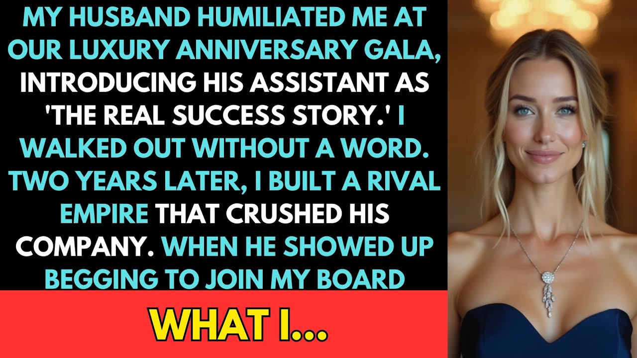 Husband Humiliated Me at Luxury Anniversary Gala, I Walked Out and Built an Empire He Begged to Join