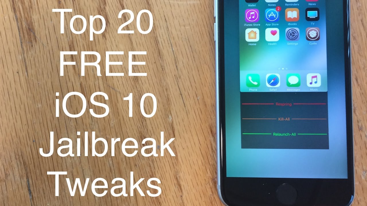 Top 20 Free iOS 10 - 10.2 Cydia Tweaks