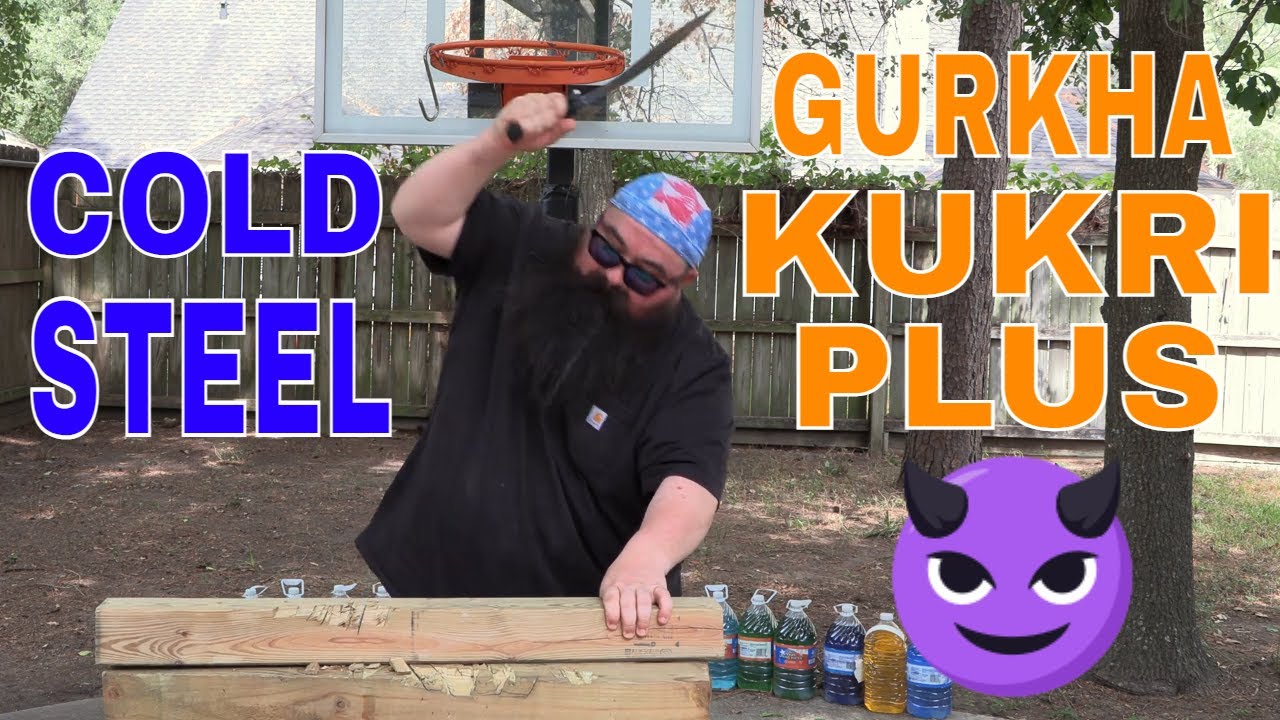 COLD STEEL 3V GURKHA KUKRI PLUS IS SO TOUGH!!! PLUS, SURPRISE ENDING!!!