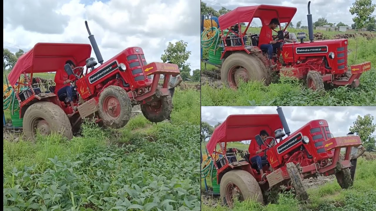 Mahindra 475 Di Xp Plus किचड़ में बहुत बुरा फंस गया Mahindra 475 Stuck ln Mud