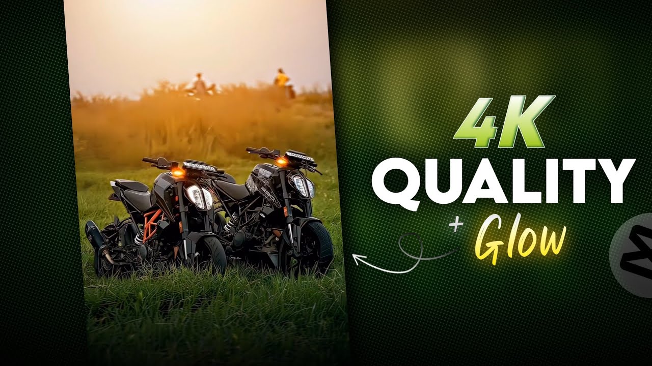 Trending Bike Glow Effect And High Quality Tutorial | Capcut 🔥
