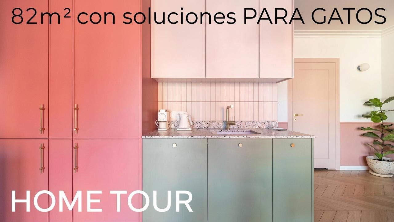 Departamento de 82 m² diseñado para gatos: ¡Un hogar colorido y lleno de ideas!