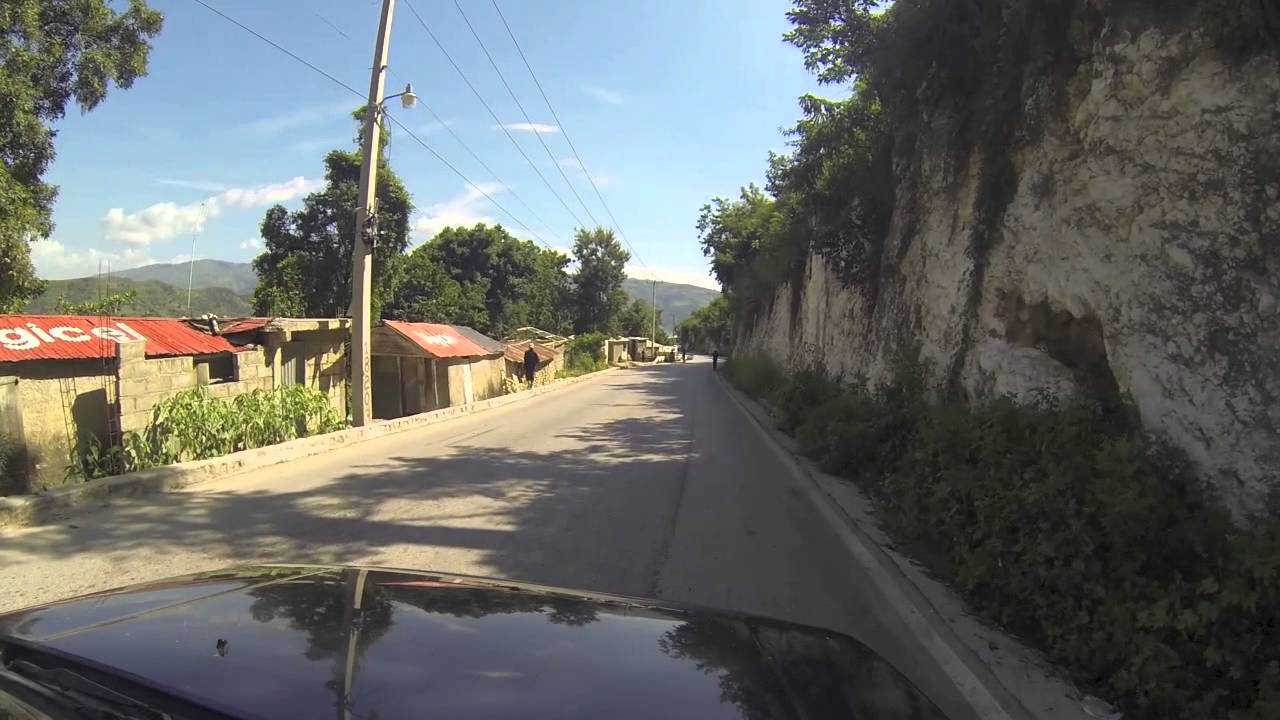 Driving from Hinche to Port-Au-Prince, Haiti