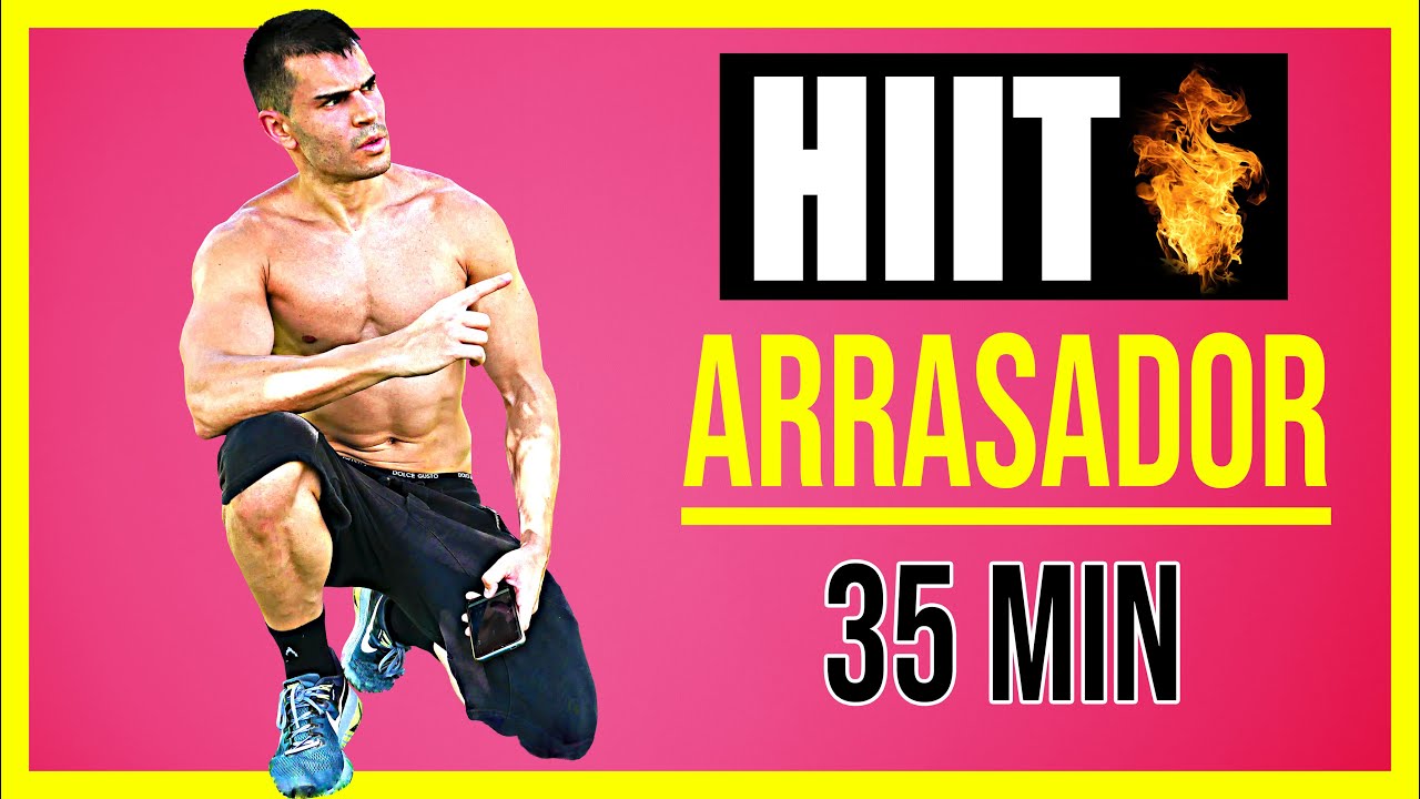 ⚡ Rutina HIIT 35 MINUTOS para ADELGAZAR RÁPIDO 🔥 HIIT *En CASA* para QUEMAR GRASA y PERDER PESO