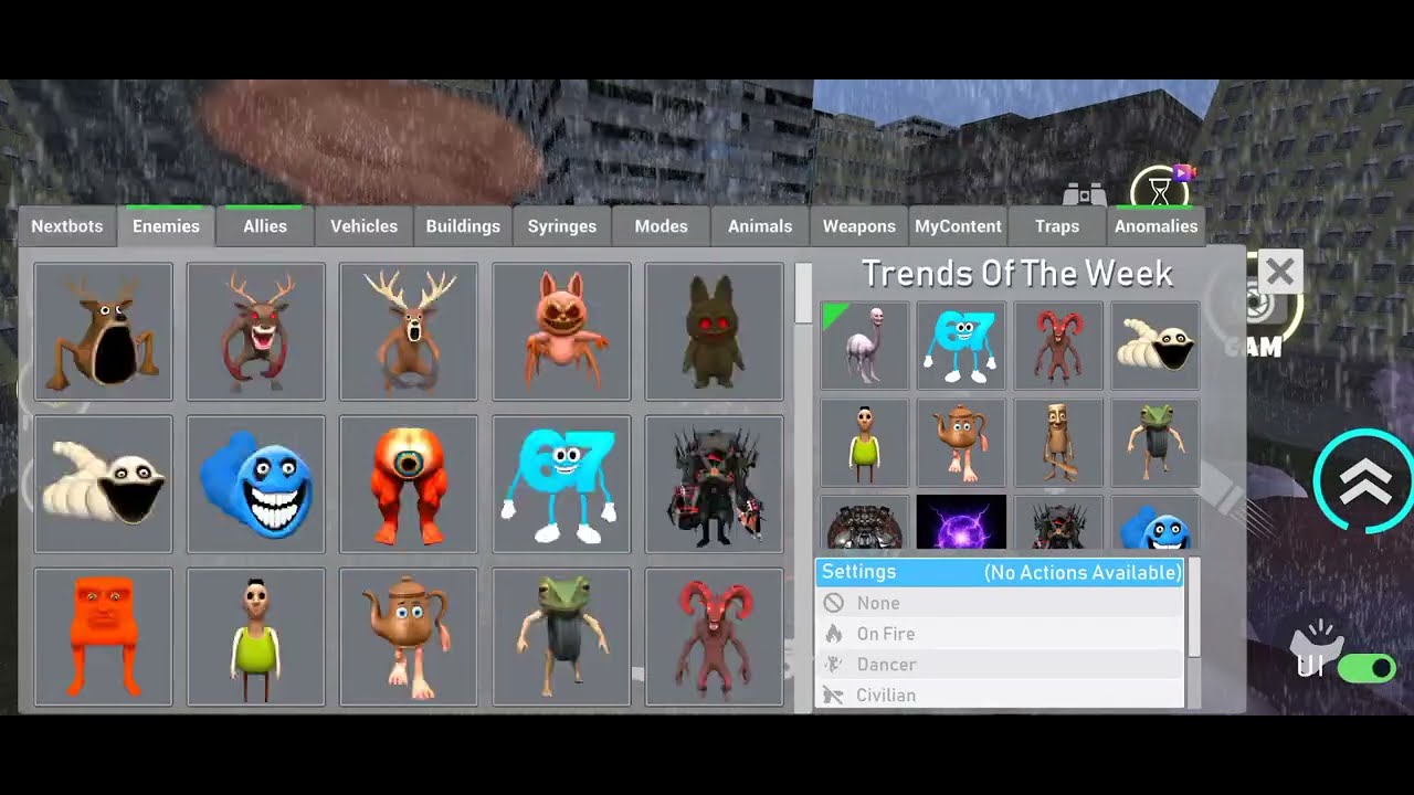 Nextbot In play ground letest update New Carecter available in the game video viral sandbox in space