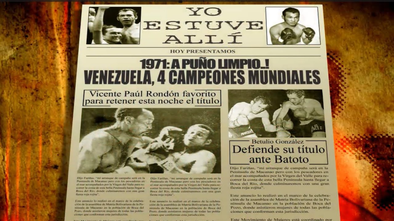 (PARTE 1) Venezuela 1971: 4 campeones mundiales de boxeo. SUSCRÍBETE para más videos y más historia.