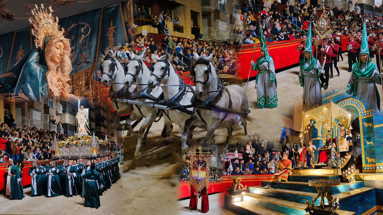 Lorca. Viernes Santo. Desfiles Bíblico-Pasionales. Marzo 2024 - 4K