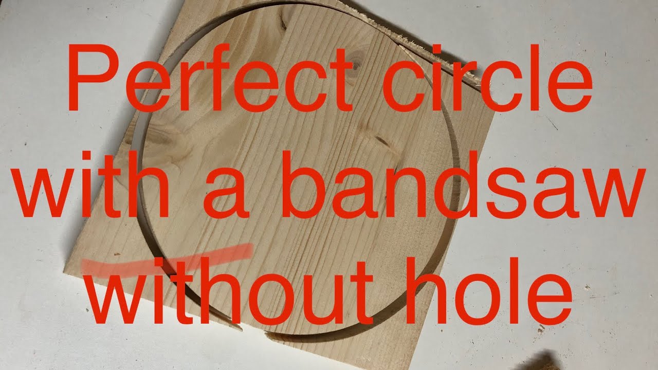 How to cut a circle in wood with a bandsaw hack