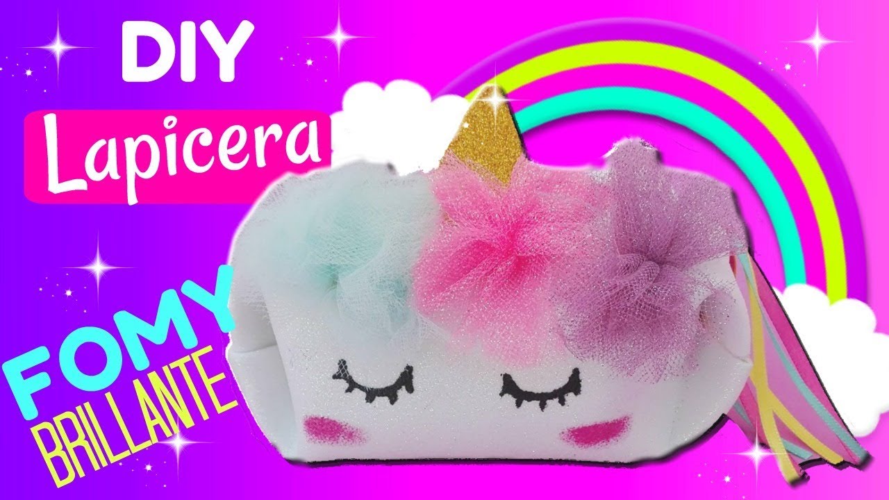 LAPICERA de °UNICORNIO°!! con FOMY (GOMA EVA) MUY FÁCIL Y ECONÓMICO!!