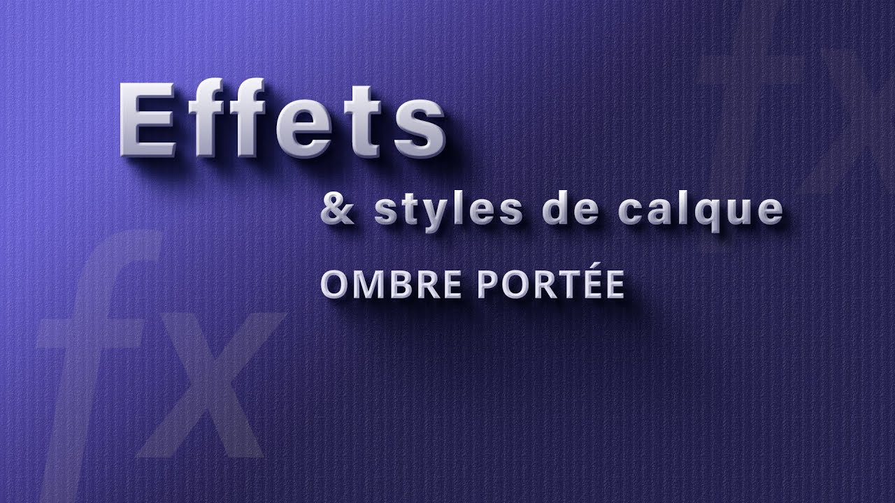 Effet ombre portée Photoshop