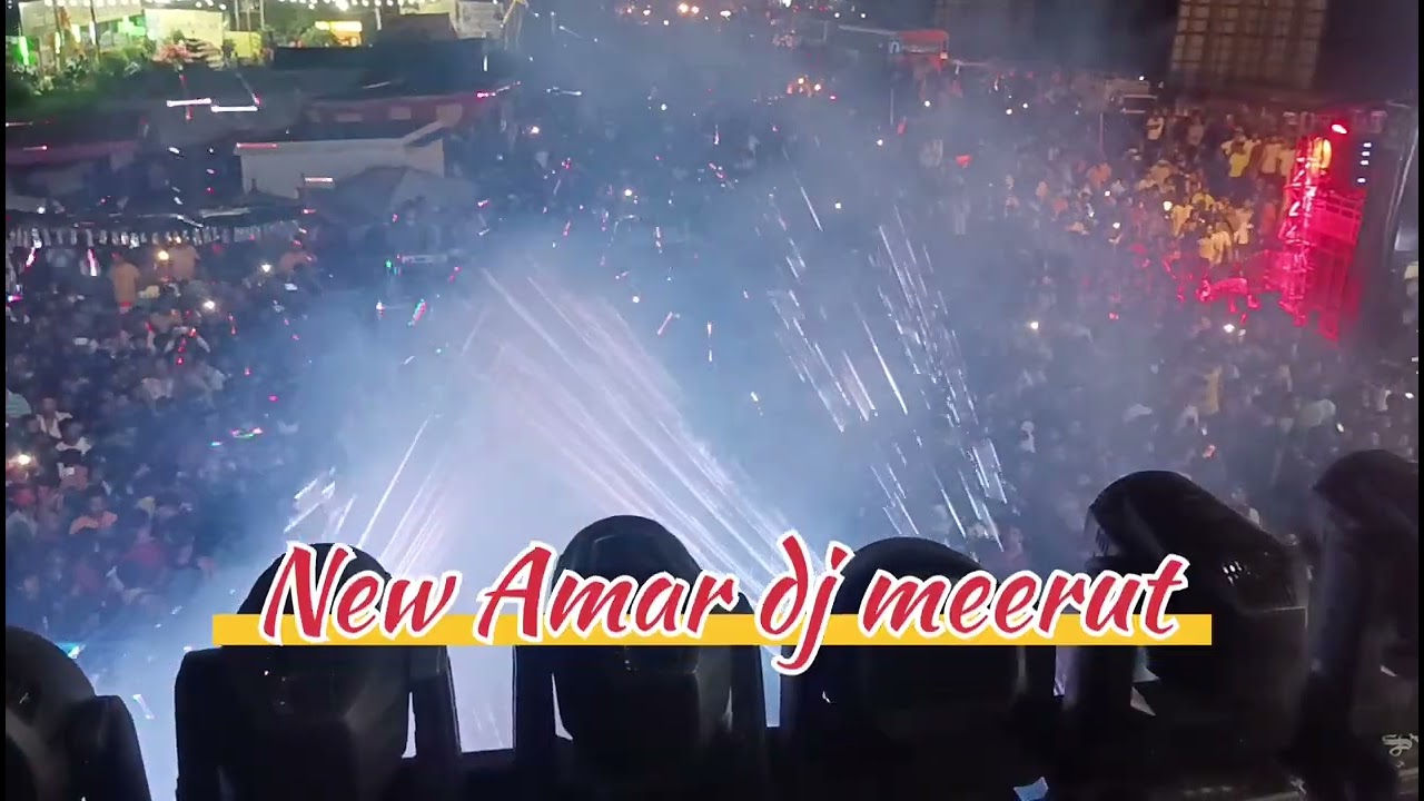 New Amar dj meerut | first Light testing 🔥💯| फुल चक्का जाम light testing मे ही 👑🦁