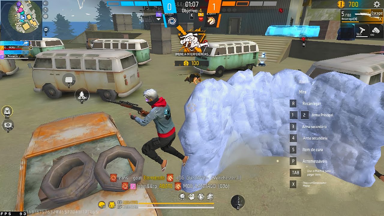 encontre o vermelho 👑🚩Highlights Free Fire i5 3570