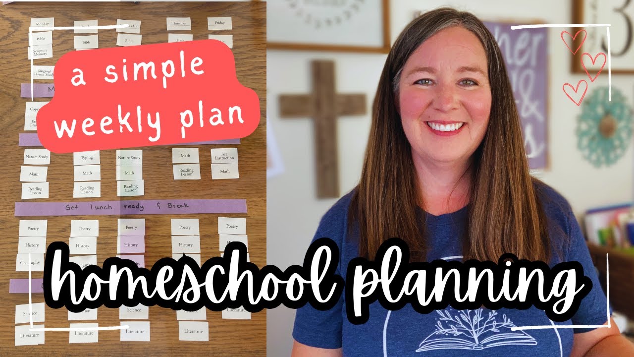 PLANNING OUR WEEKLY SCHEDULE the simple way // Homeschool Planning COLLAB