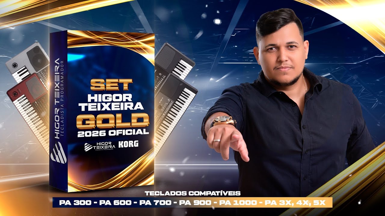 🎹 SET KORG HIGOR TEIXEIRA GOLD  ( 2026 ) OFICIAL