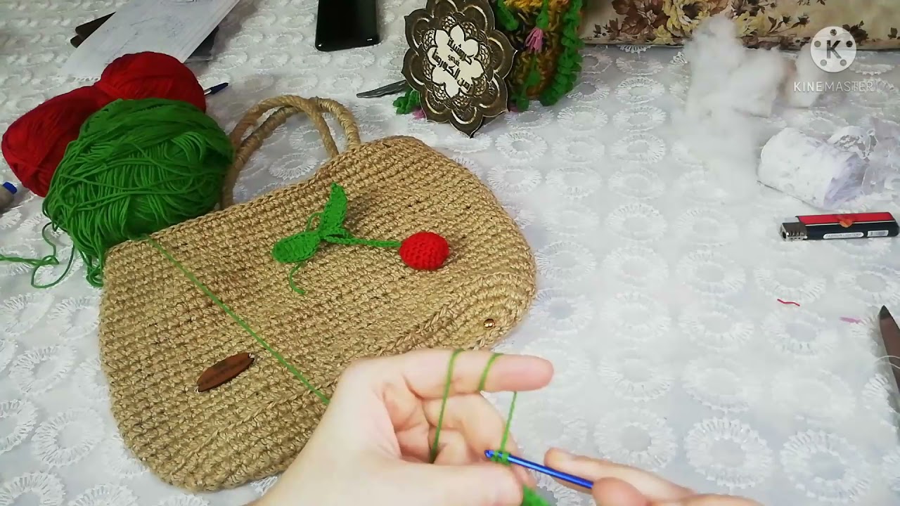 اكسسوار الشنطه الخيش شنطه الصيف الجزء الثالث