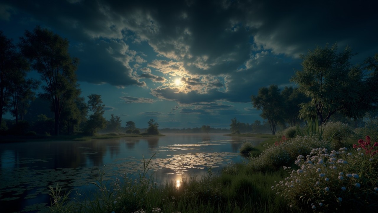 Музыка для Глубокого Сна ~ Спокойное Пианино для Тихой Ночи и Расслабляющего Лунного Отражения