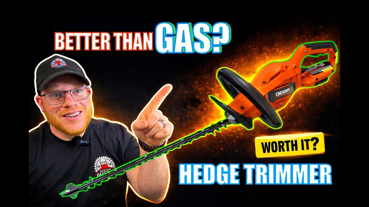 RIDGID 18v BRUSHLESS HEDGE TRIMMER-FULL REVIEW! #ridgidtools #tools #ridgid #tools4life