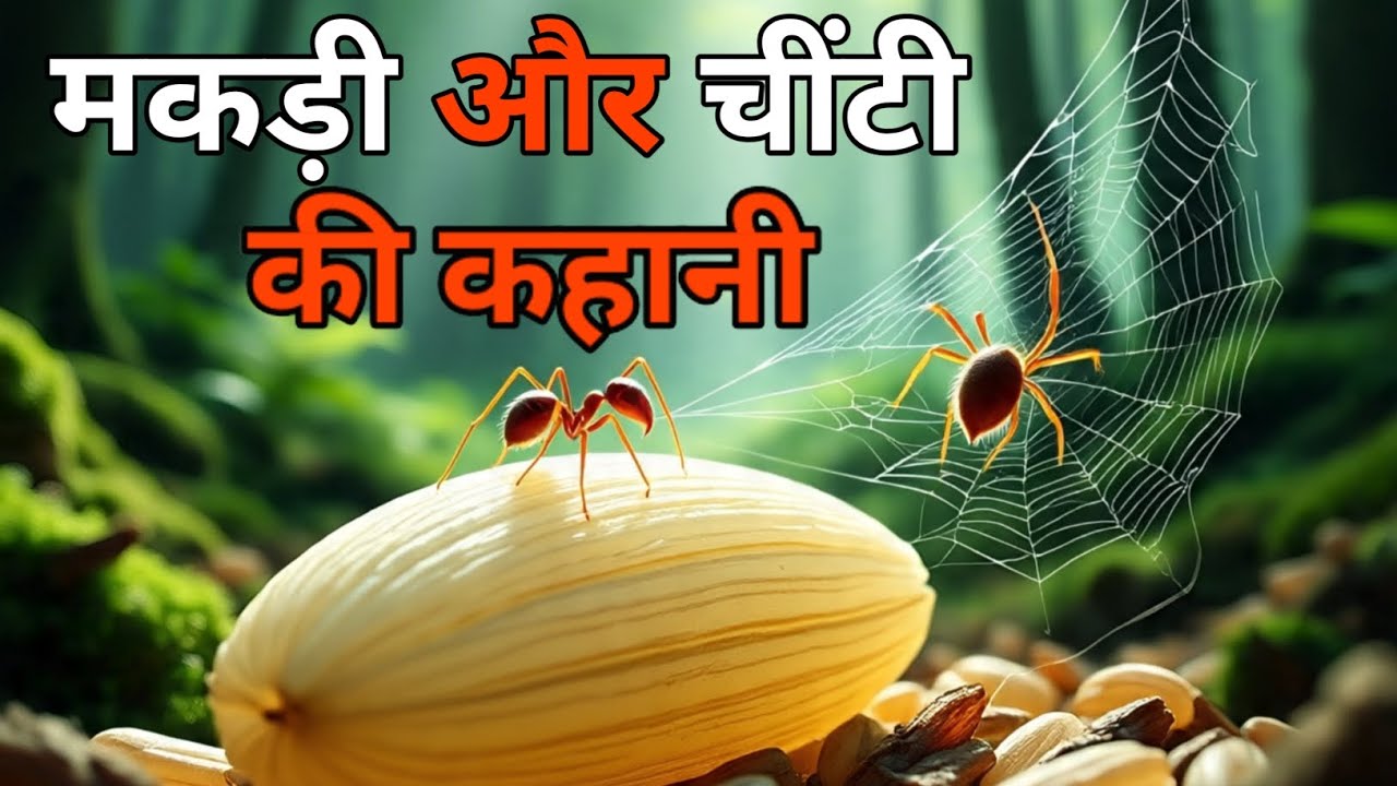 मकड़ी और चींटी की कहानी।The story of the spider and the ant #trending #motivation #story 