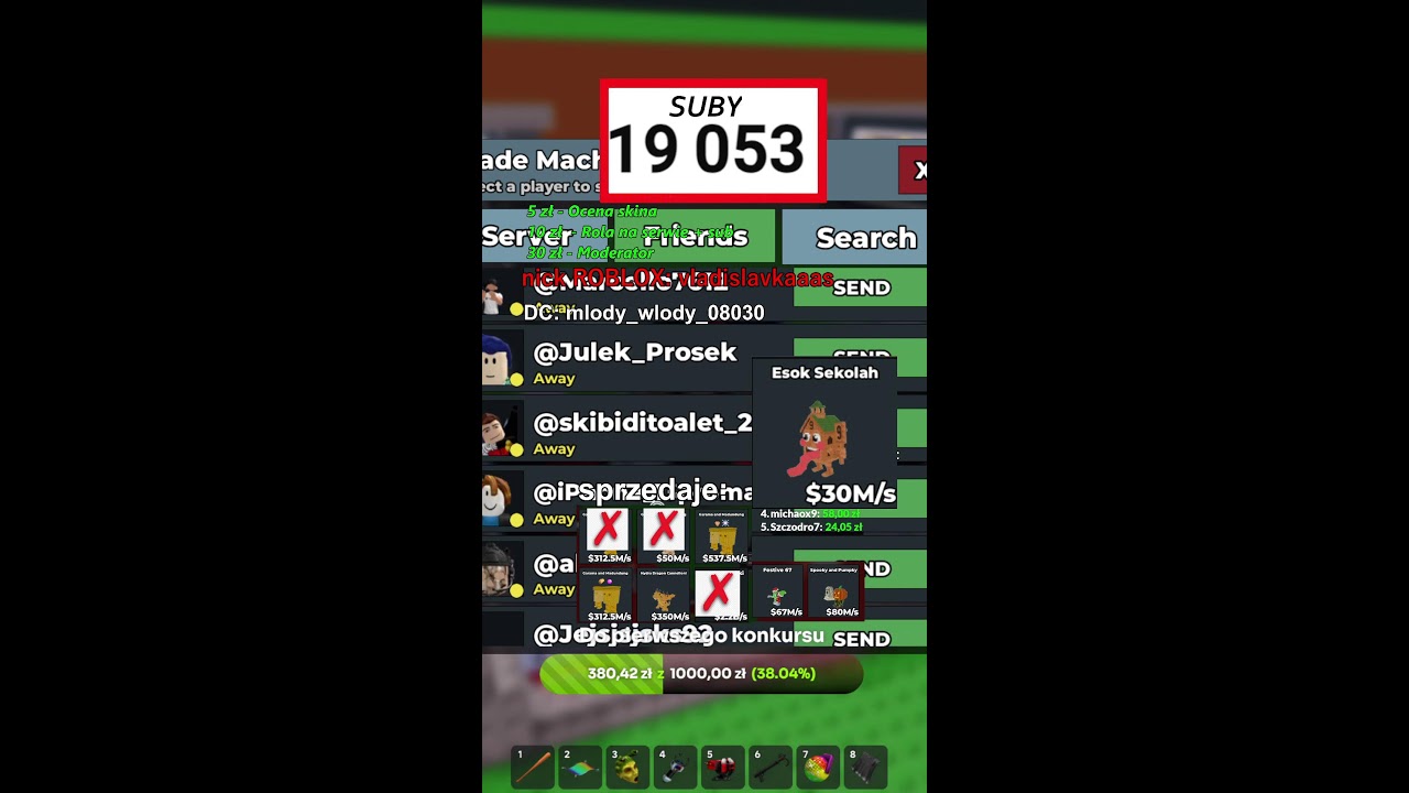 TRADE Z WIDZAMI :3  + GIVEWAY KONKURS ROZDANIE *FREE*