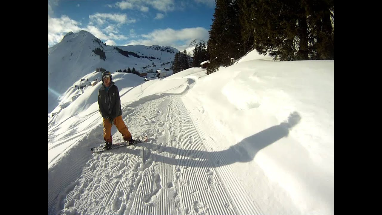 Patrik Huber Bs 720 bei der Villa Alma in Warth am Arlberg