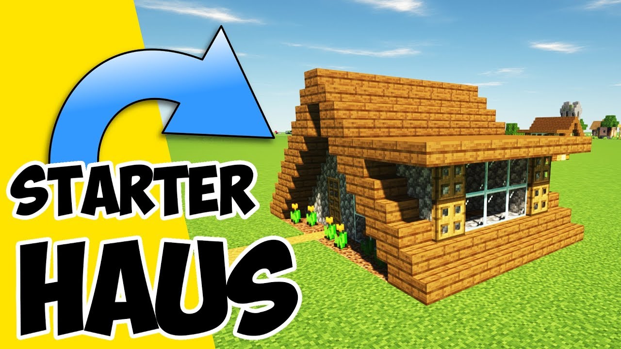 Kleines Starter Haus Minecraft | wie baut man was in Minecraft | Minecraft Starter Haus bauen