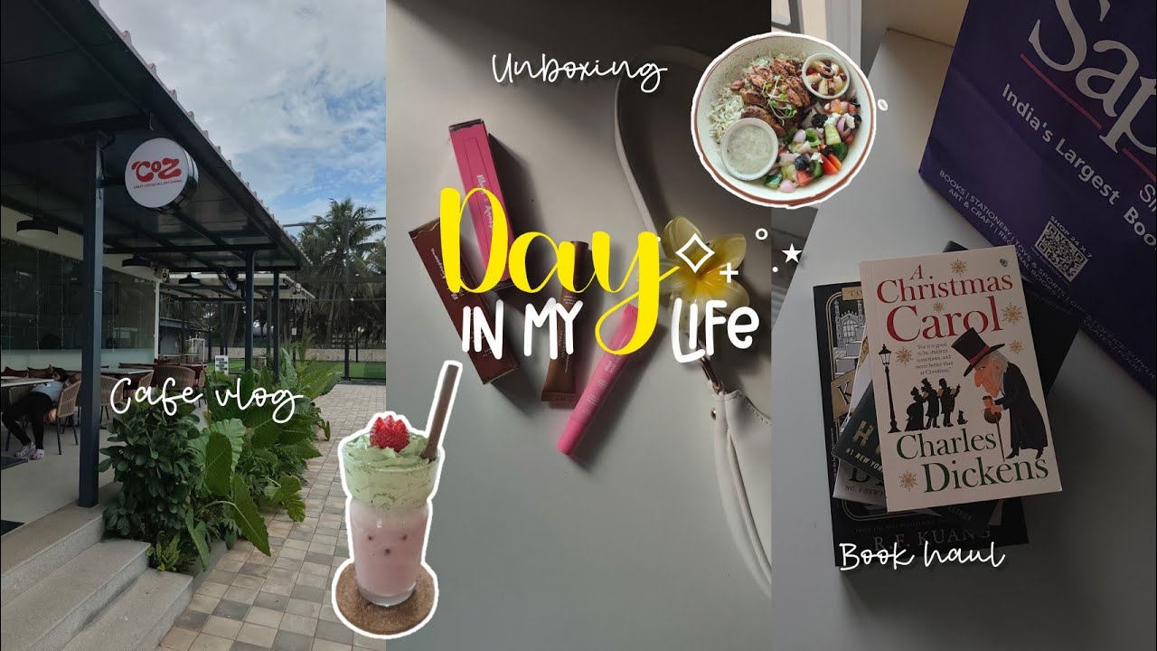 Day In My Life 🫧🌷 | Cafe Vlog ☕| Book haul📚 | Mr. Diy Haul 🛍| Life of a South Indian Girl🪷 |