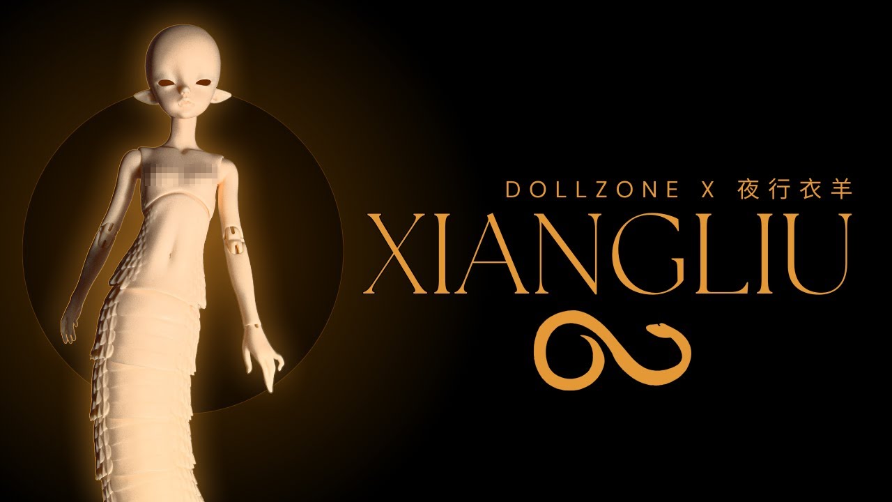 🐍 AHH! A SNAKE! Dollzone Collab Doll! Super Long 1/5 Snake, Xiangliu!!