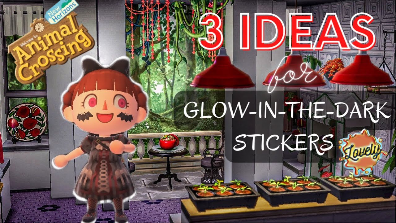 3 Ways to Use Glow-In-The-Dark Stickers in Animal Crossing New Horizons Interiors!