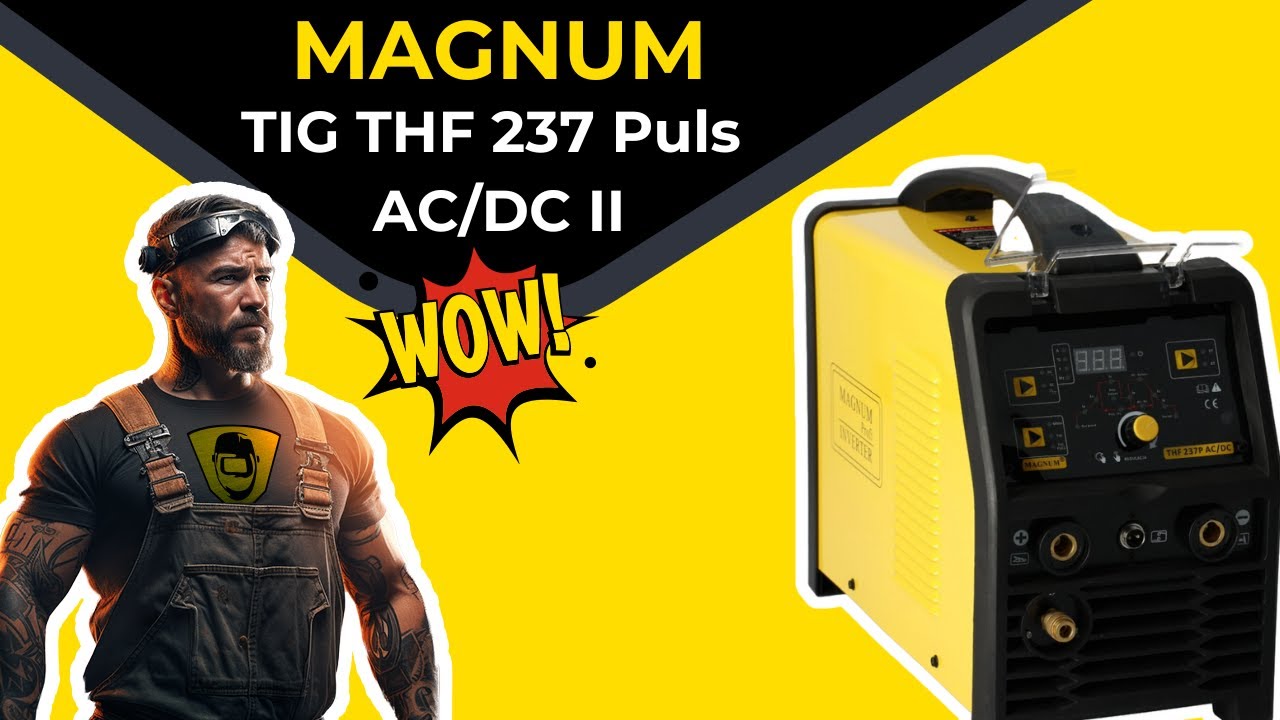 Spawarka inwertorowa Magnum TIG THF 237 Puls AC/DC II - TIG do aluminium, cykl pracy 60% AC/DC