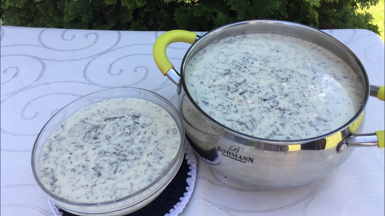 En düzgün dovganın hazırlanması👍/Азербайджанская довга😋
