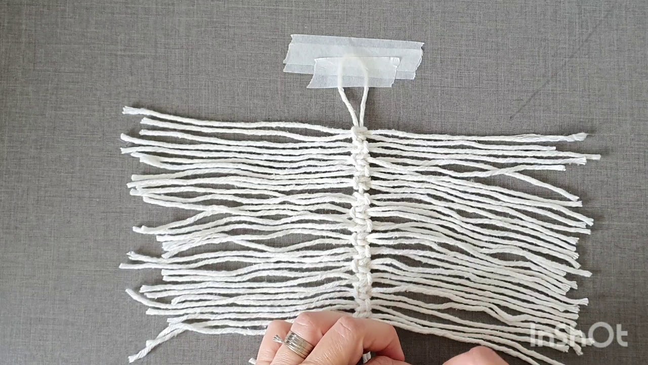 Folha em macrame