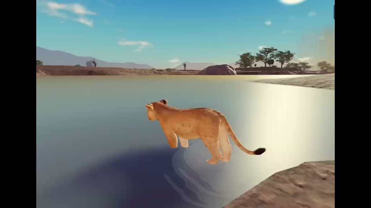 Eu e minha irmã jogando savana life ￼como leoas 🤓