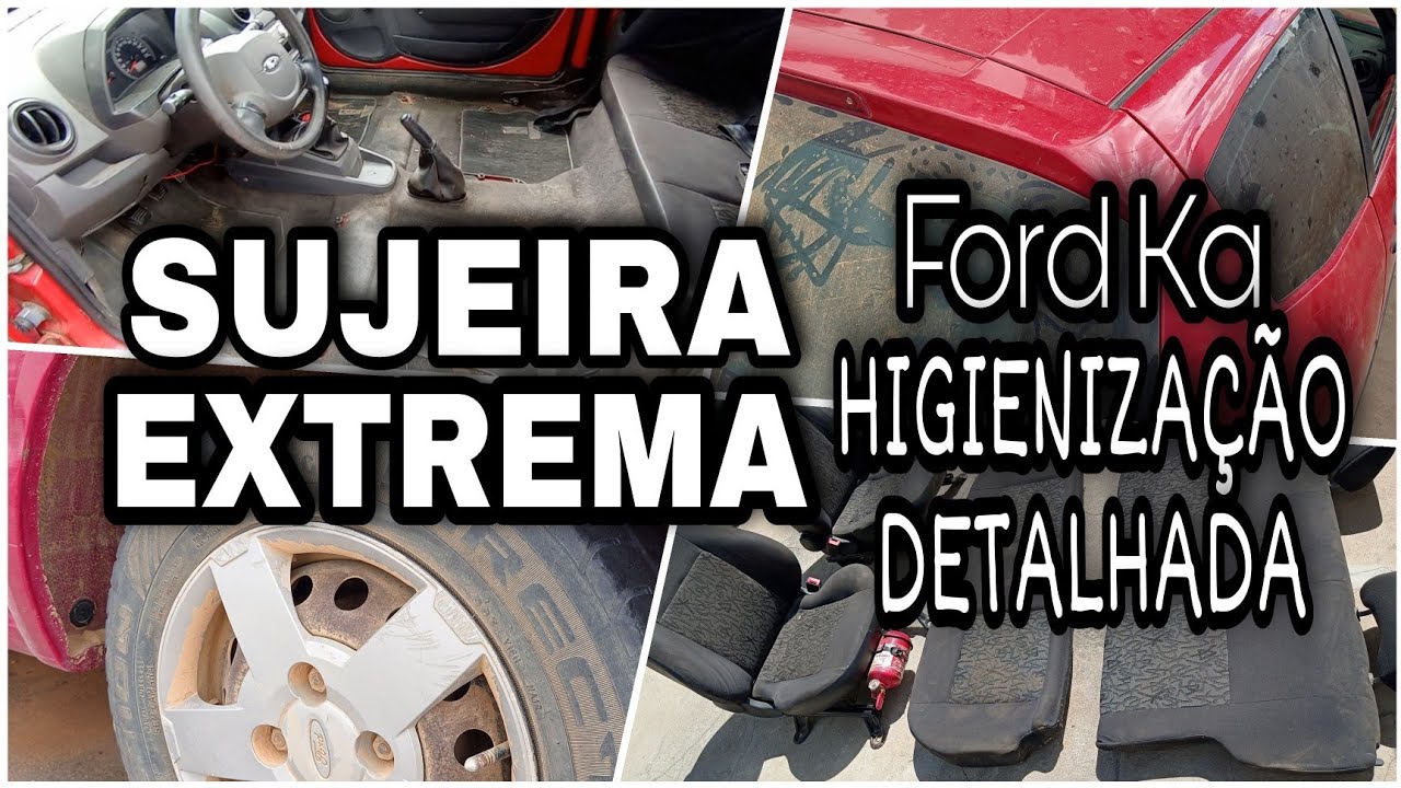 HIGIENIZAÇÃO DO FORD KA - LAVA JATO DE QUINTAL