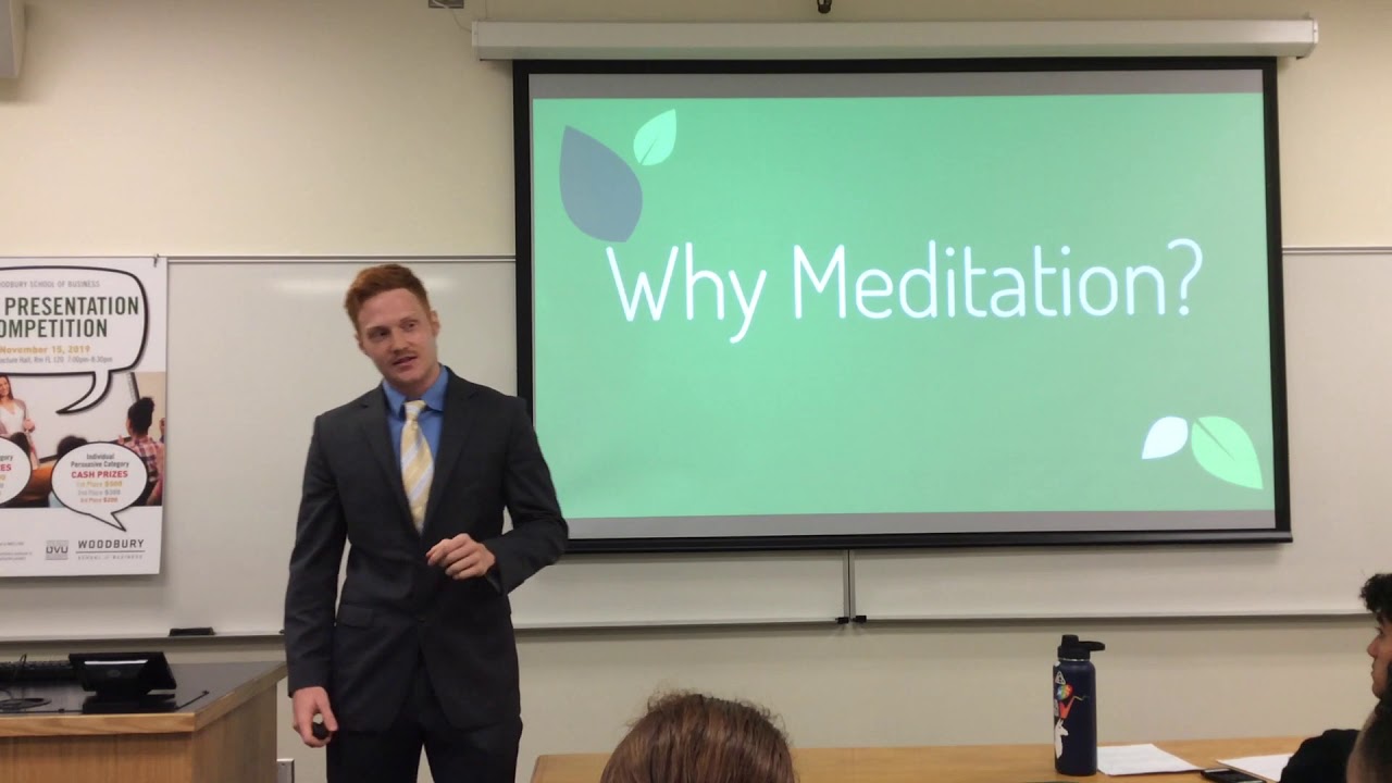 The Power Of Meditation Persuasive Presentation