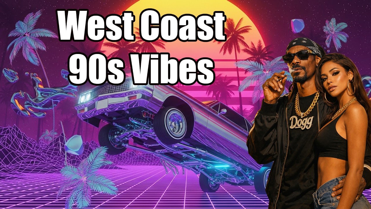 90s West Coast Style 🌴 West Coast G-Funk 🌆 Sunset Cruise Love Ride | Rap Night Drive Chill