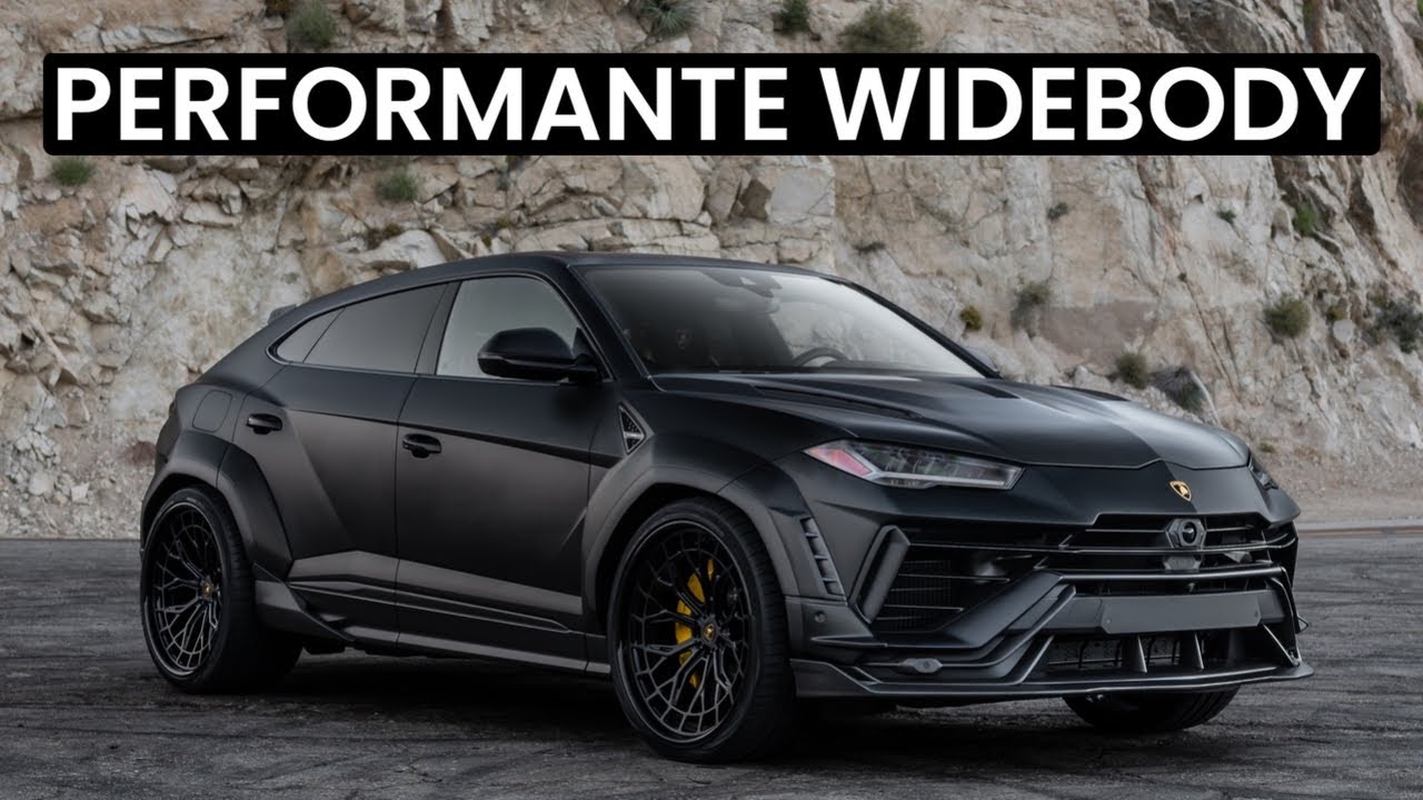 Urus Performante Widebody In Matte Black, 2023 Phantom on Mansory Wheels.