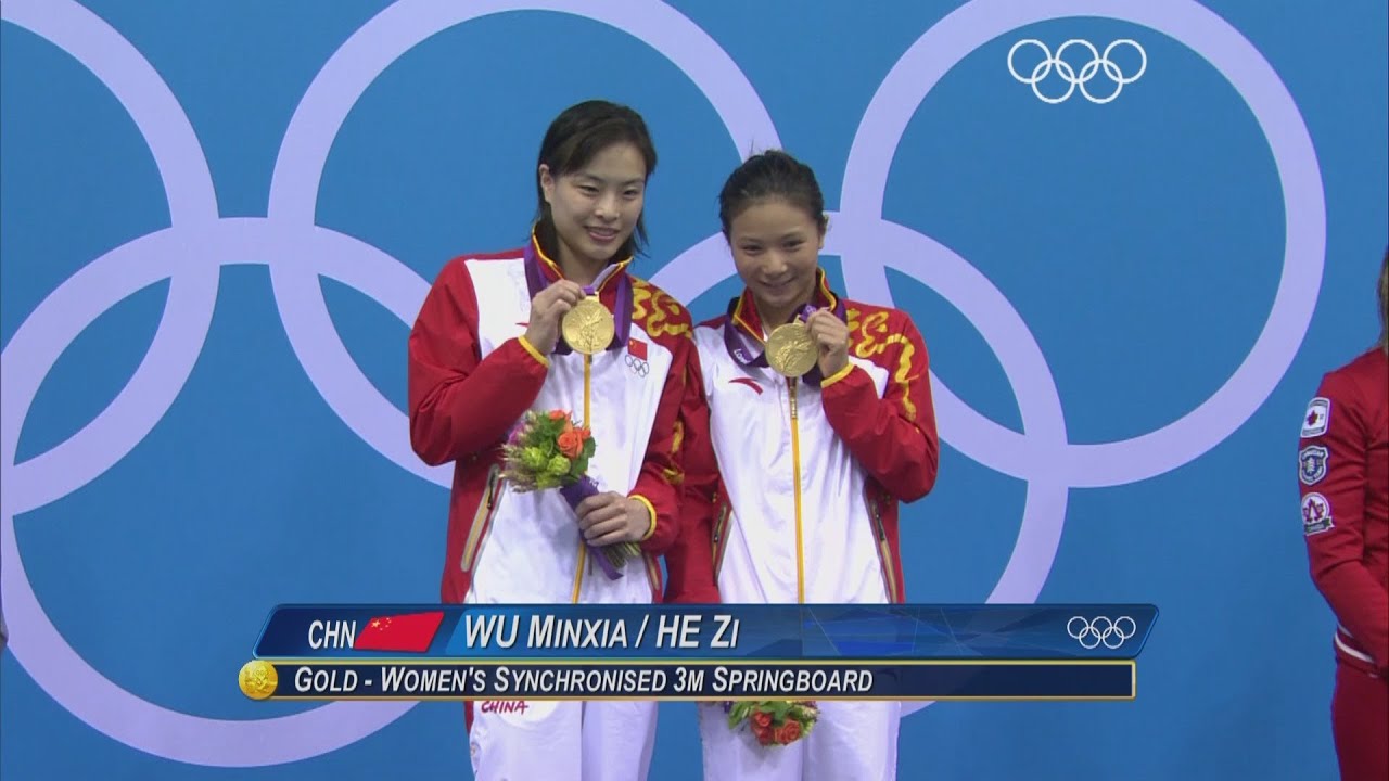 Wu Minxia & He Zi (CHN) Win Synchronised 3m Diving Gold - London 2012 Olympics