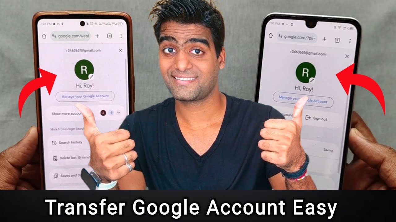 How To Transfer & Shift And Change Google Account To Another Phone