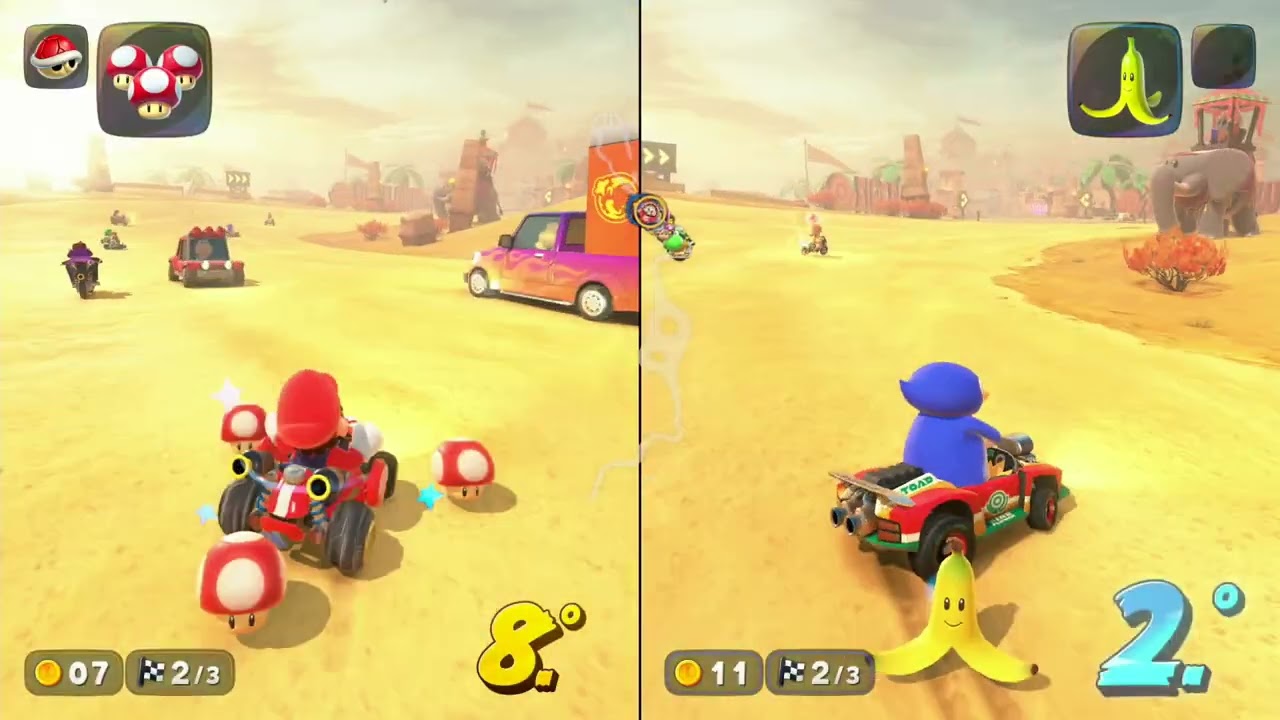 MARIO KART WORLD ONLINE - MULTIJUGADOR CON PINGÜI el pingüino
