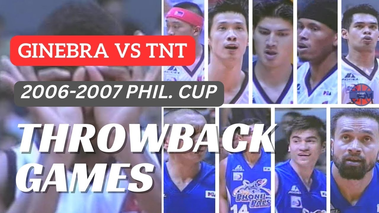 GINEBRA vs TNT PHONEPALS | 2006 PBA Philippine Cup | FULL GAME | PBA THROWBACK GAMES