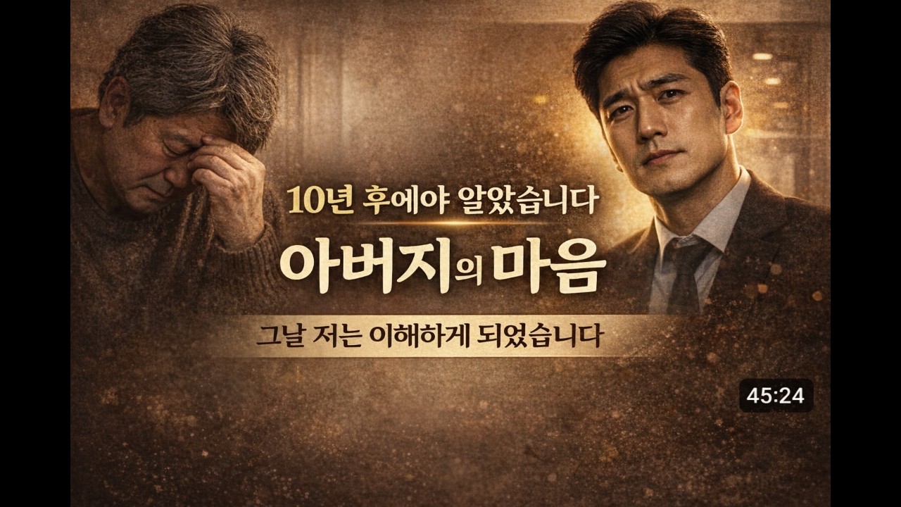 10년이 지나서야 알게 된 아버지의 진짜 마음