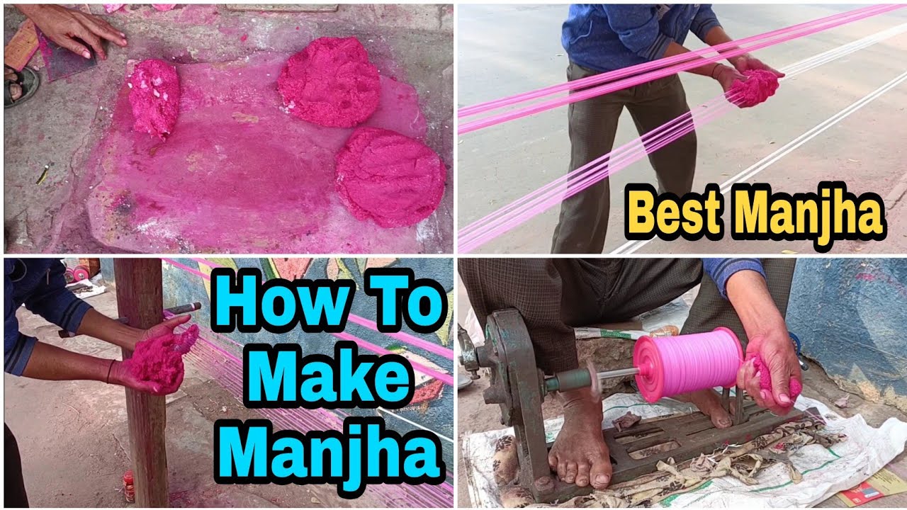 Best Manjha To Cut Other Kites | How To Make Manjha | Manja Making | Uttarayan | Kite Manja Making