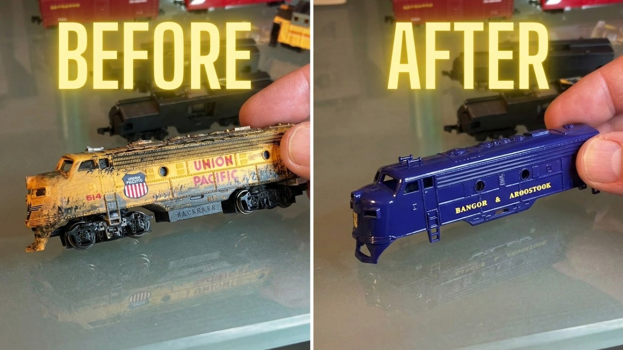 N scale Bachmann F7 Starter set engine rebuild.