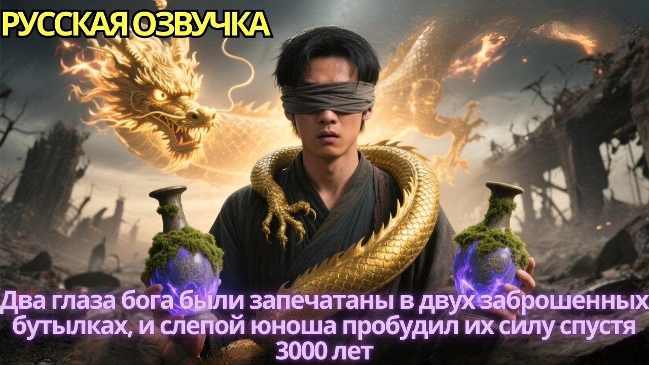 Дваглаза бога были запечатаныв двух заброшенныхбутылкахи слепой юноша пробудил их силу спустя3000лет