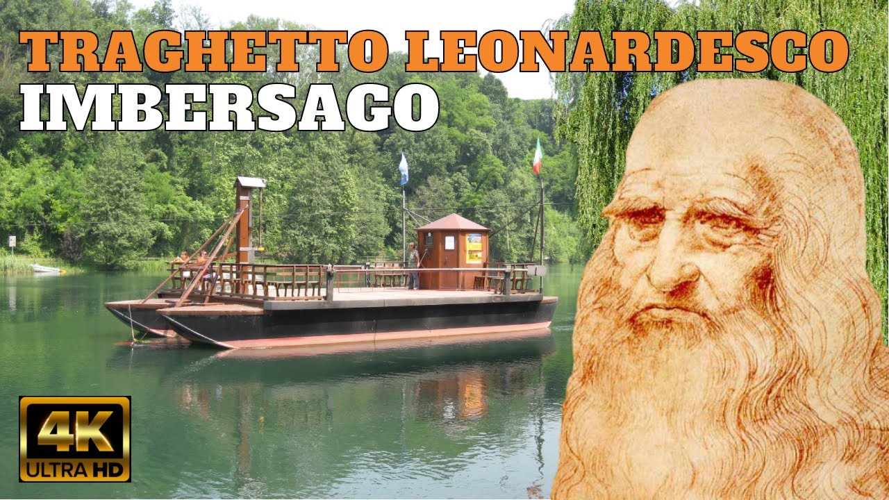 Imbersago (Lc) 🏞 Traghetto Leonardesco & Santuario della Madonna del Bosco  🖼 Lombardia in 4k