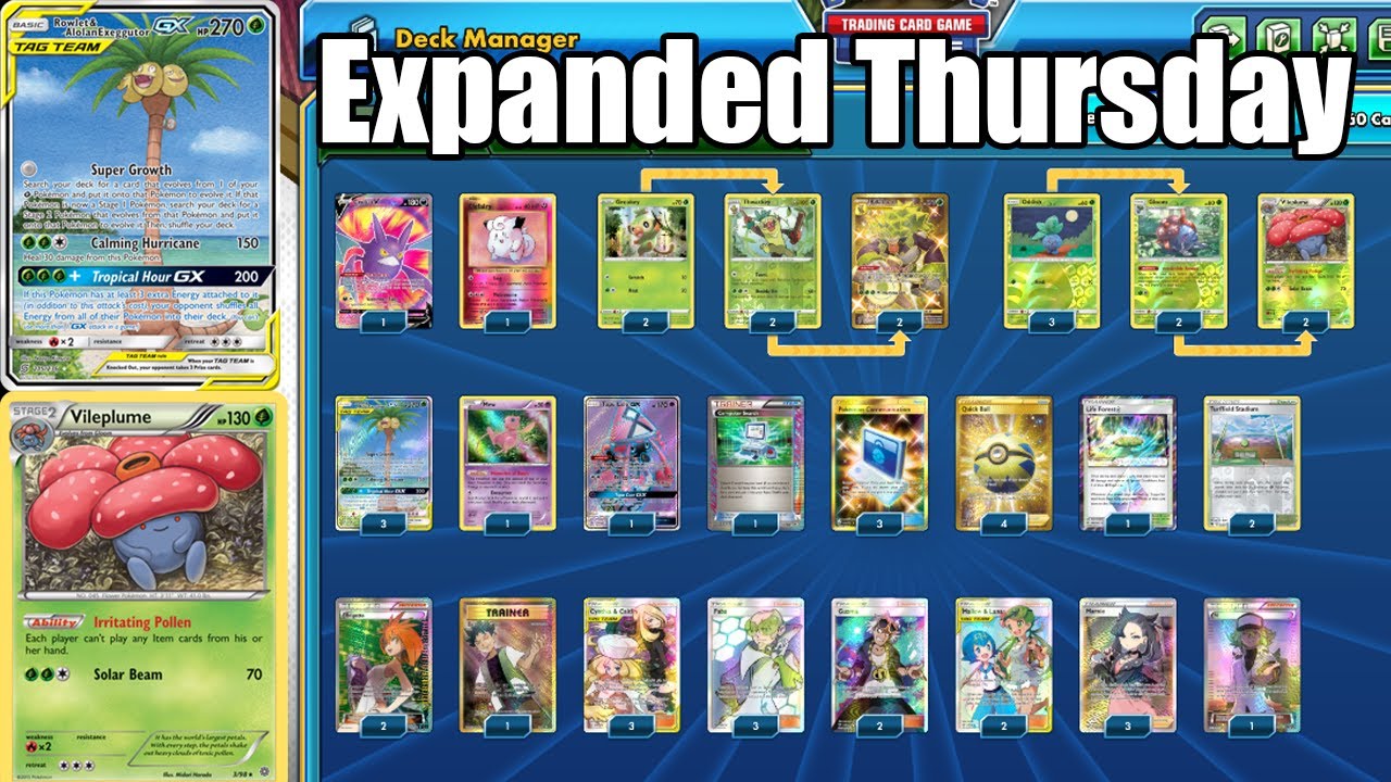 Expanded Thursday. RowEggs/ Vileplume. Lockdown in Expanded!