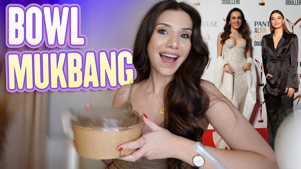 BOWL MUKBANG EŞLİĞİNDE PANTENE ALTIN KELEBEK KIYAFETLERİ YORUMLUYORUM!