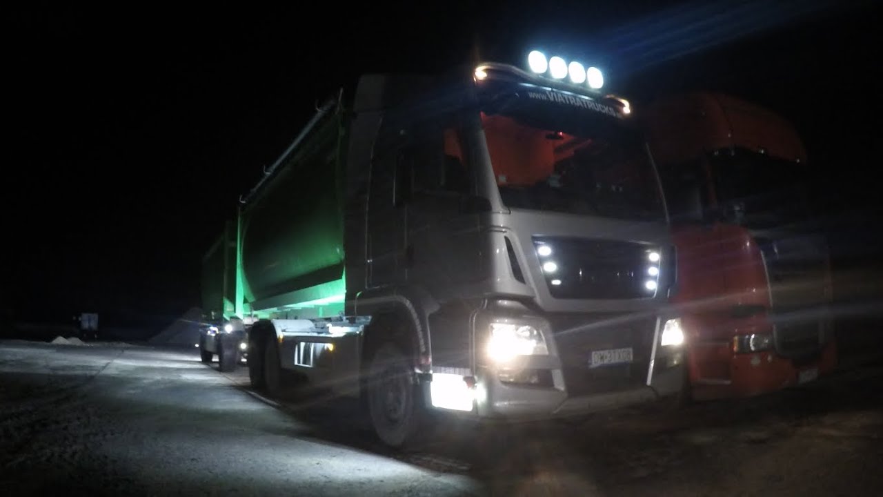 Hakowiec Man TGS 480. Transport biomasy.