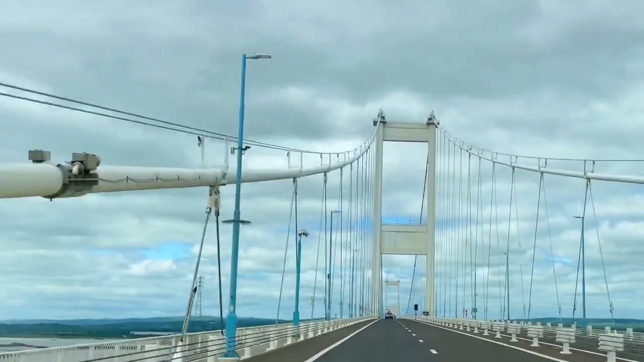 A Journey On The M48 Across The Severn Bridge To Chepstow Then Down The A466 To Tintern Old Station