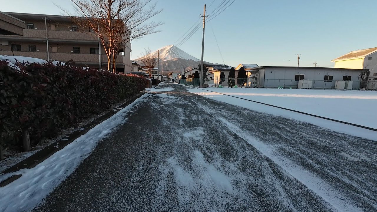 【4K】転ばないように富士散歩（2026年2月9日撮影）